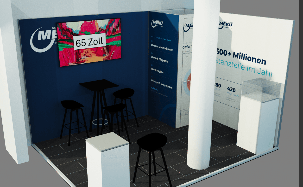 MEKU trade-fair stand graphics, design 3